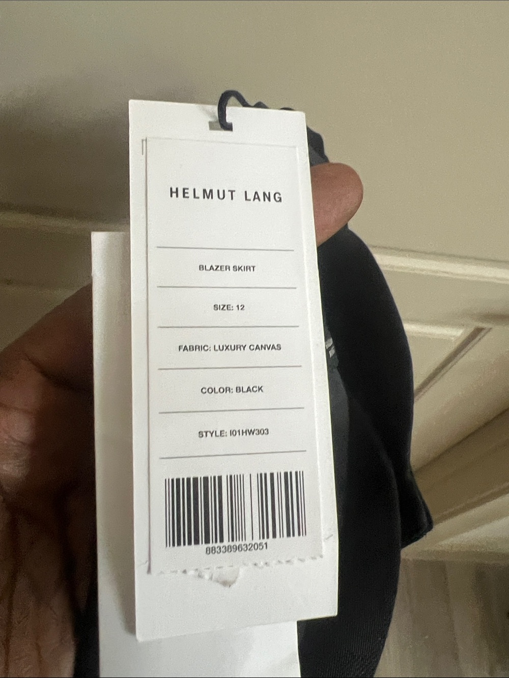 Helmut Lang blazer skirt 12 black tailored cargo mini aesthetic cocktail office - Picture 10 of 10